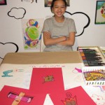 Maeve working on her new series May 2011