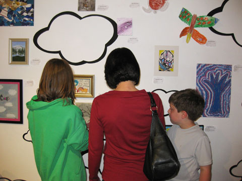 The "Fleischer Family" enjoying the art at the "Art in the Air" exhibit May 2011