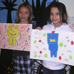 Youth Artists Anna and Emma were inspired by Oregon artist Meredith Dittmar in the What Is Art? class