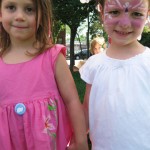 New friends at the Right-Brained Studio tent at A Day in Our Village 2011