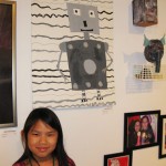 Anna and her robot during our Spring art show.